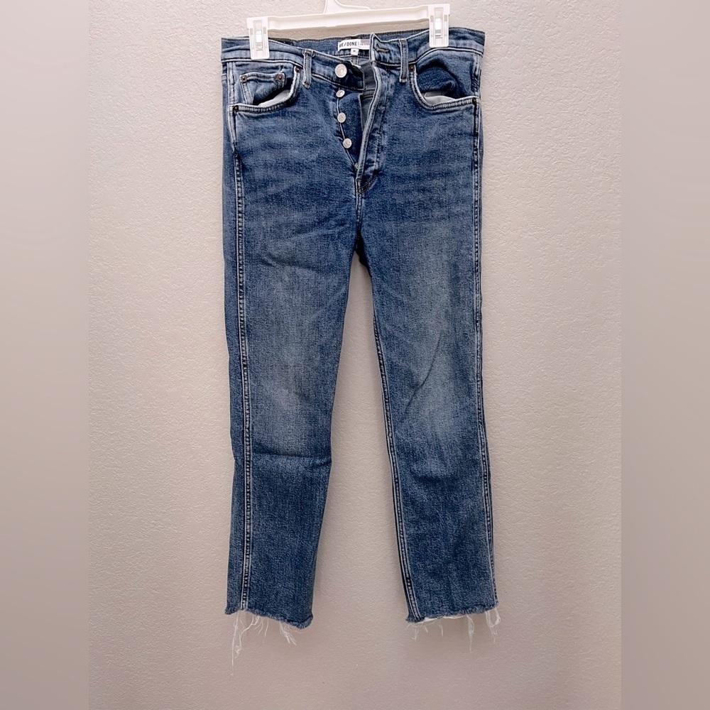 RE/DONE 50s Cigarette Pant in Retro Stone Size 29 Revolve French Girl Style - Picture 2 of 7
